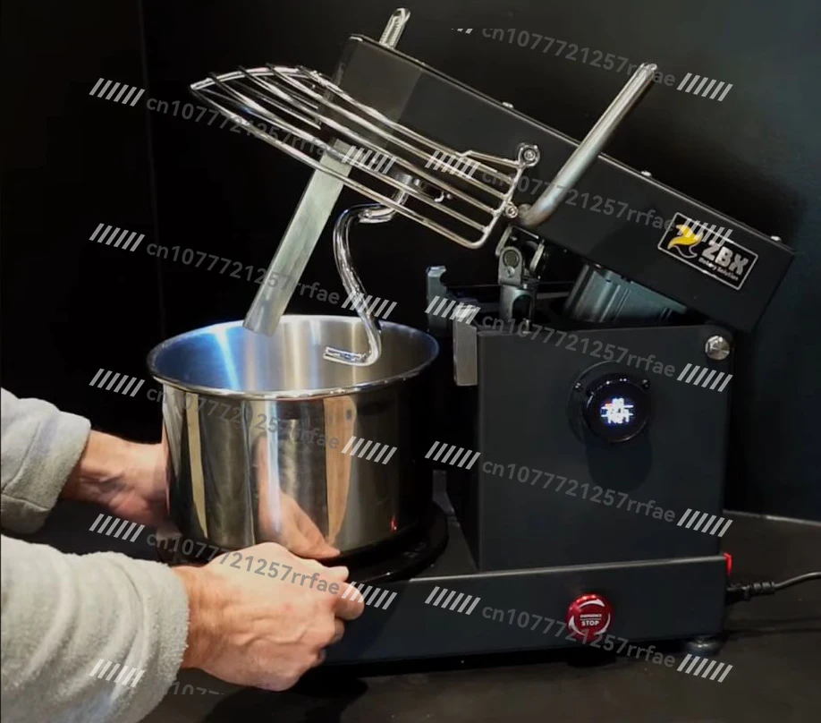 Brushless Motor 750 Watts Lift Tilt Head Removable Bowl Bread Pizza Amadora Dough Kneader Spiral Dough Mixer 5L 2kg