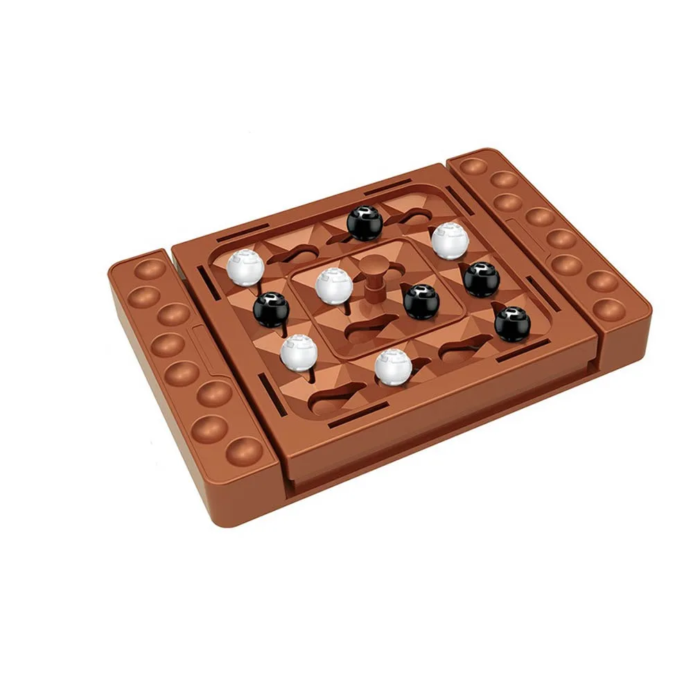 

Interactive Touch Flip Black White Chess Parent-Child Interactive Intelligent Track Chess Games Montessori Strategy Board Game