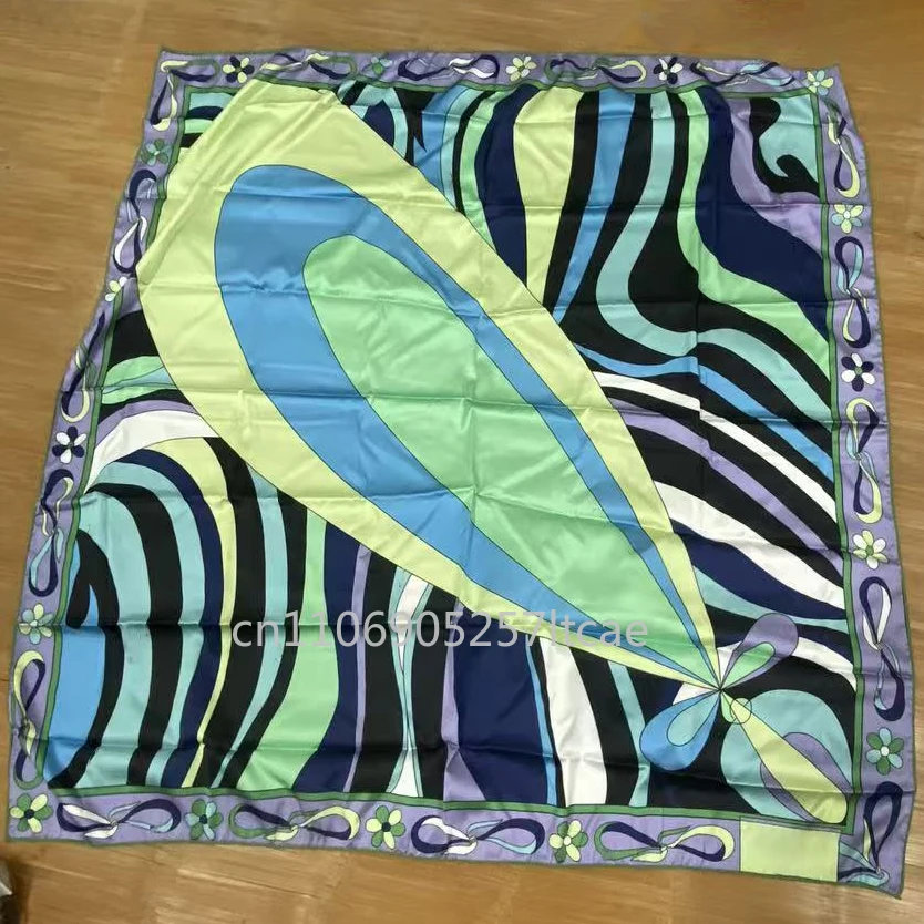 تصميم فاخر للأوشحة الحريرية النسائية مصمم العلامة التجارية سيدة وشاح مربع الحرير