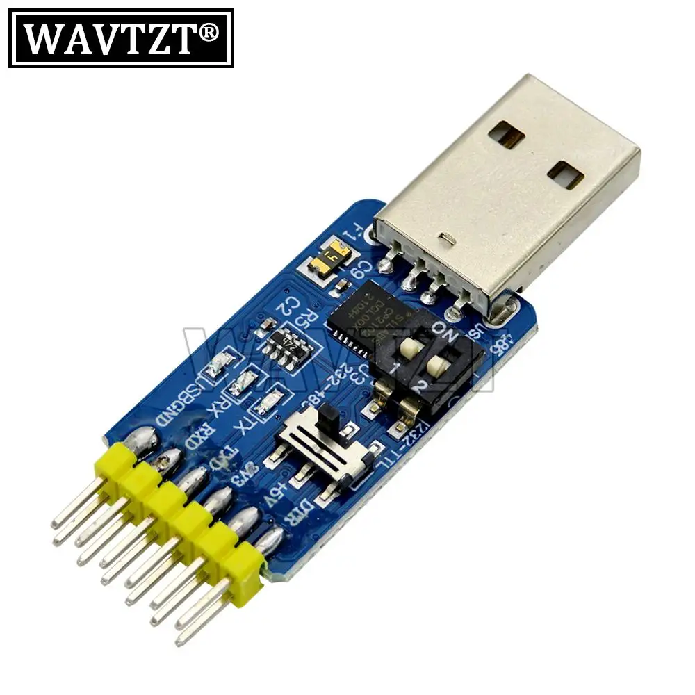 WAVTZT CP2102 USB to UART TTL RS232 USB TTL to RS485 Mutual Convert 6 in 1 Convert Module Serial Adapter for Arduino