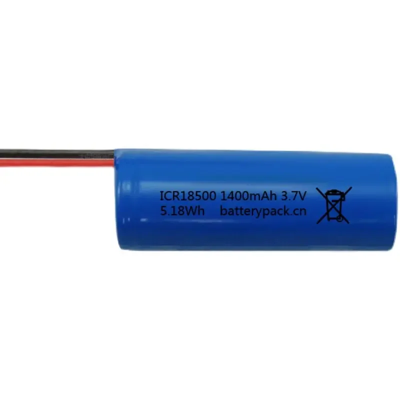 ICR18500 1400mAh 3.7V Dental Punch Lithium Battery 5.18Wh