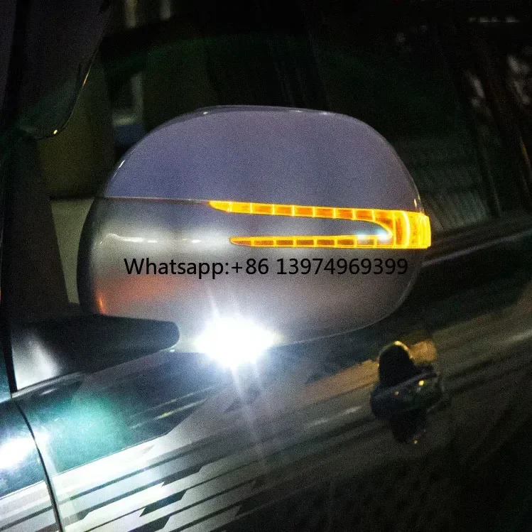 LED Side Rear-View Mirror Cover for Toyota Prado 120 Fj120 LC120 2003 2004 2005 2006 2007 2008 2009 Accessories