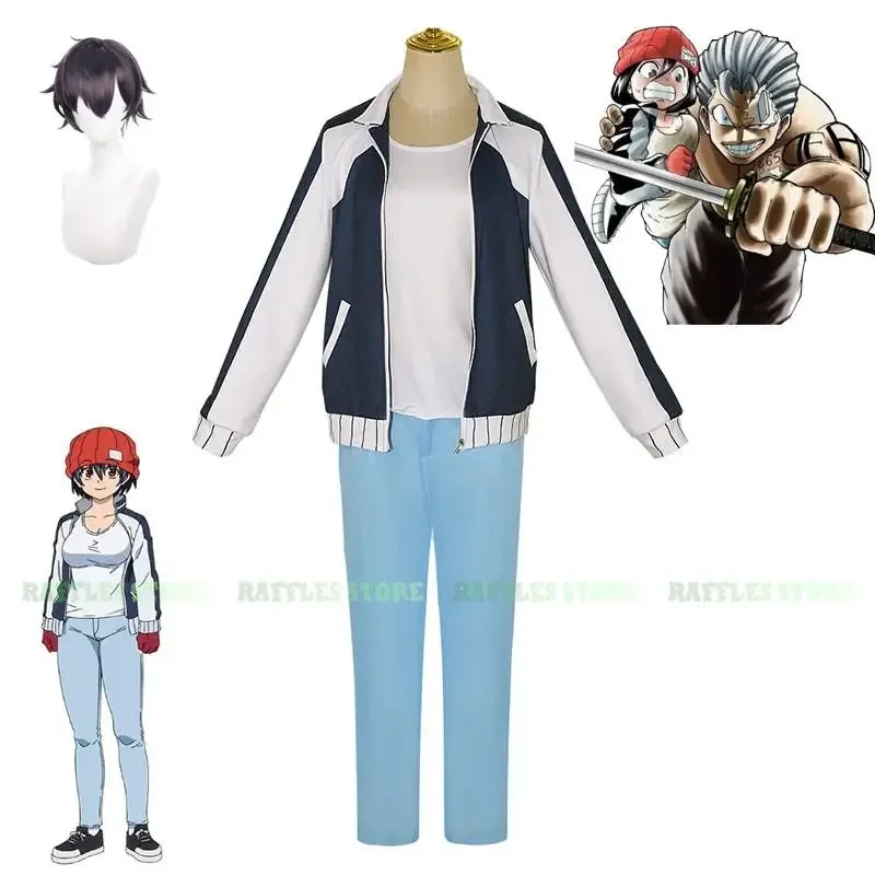 Undead Unluck Cosplay Costume avec perruque et chapeau, Fuuko Izumo Cosplay, vêtements et perruque, fête d'Halloween, chapeau Anime, veste et pantalon, uniforme, nouveau