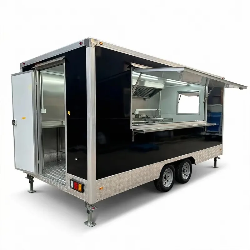 Customized Truth Bbq Food Truck Cart Pizza Burger Ice Cream Coffee Food-truck Van Manufacture For Sale In Usa Turkey Food Traile