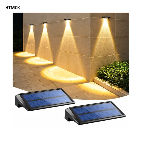 Solar Fence Lights, 2 Pack