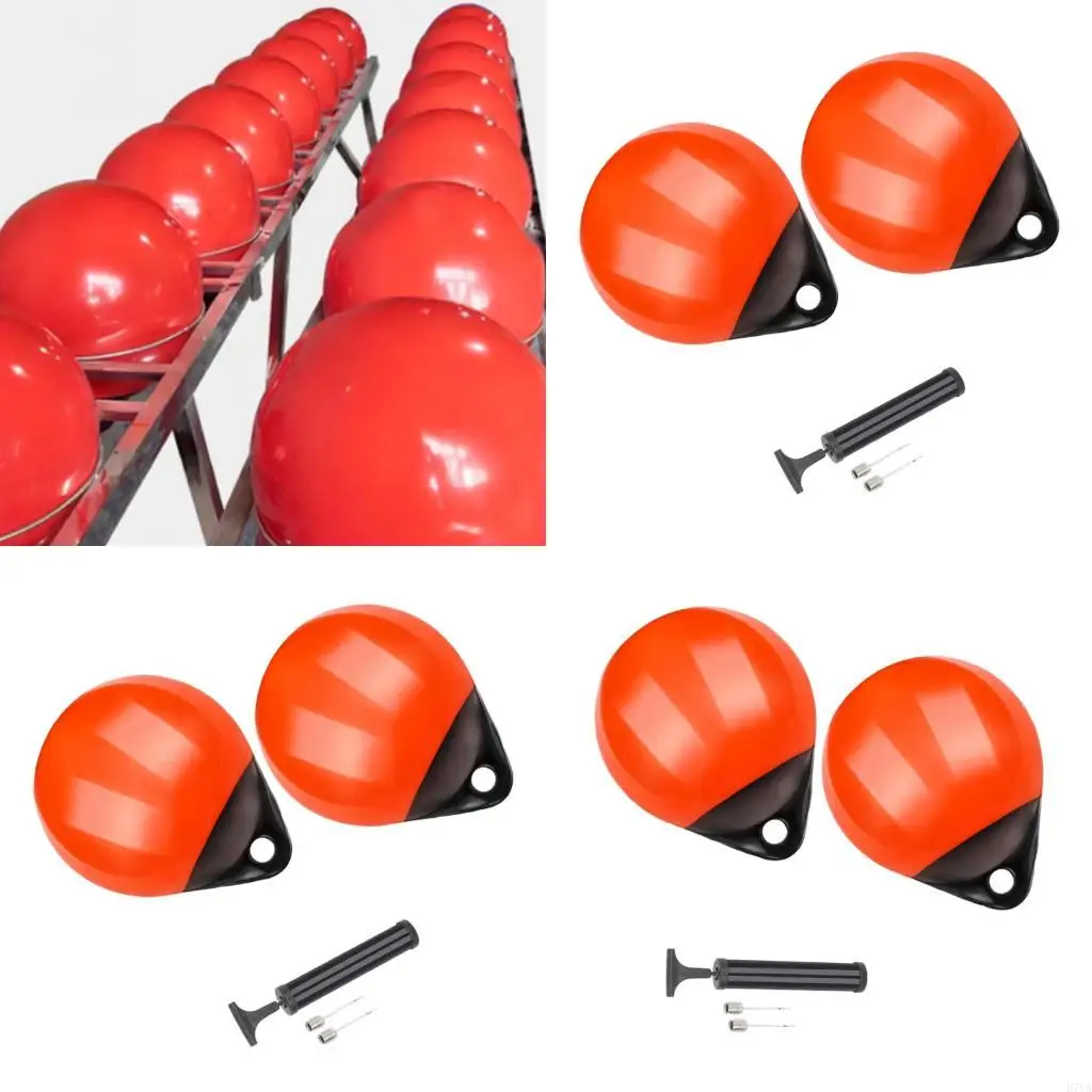 2 Pieces Roll Formed PVC Marine Guard Small Storage Design PVC Yacht Ball 25Inch/30Inch/38Inch/45Inch for Fishing Boats D7YA