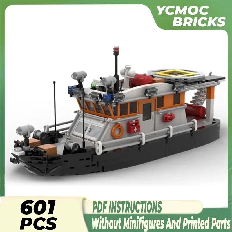 Maritime Patrol Ship Model Moc Building Bricks Coast Guard Boat Technology Modular Blocks Gifts Christmas Toys DIY Sets Assembly