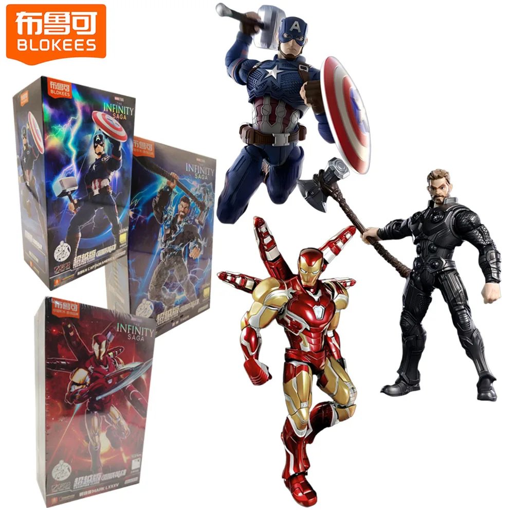 

Новые BLOKEES Marvel Heroes Beyond Series, фигурки, декор для стола, украшения, игрушки, креативные рождественские подарки-сюрпризы для мальчиков и девочек