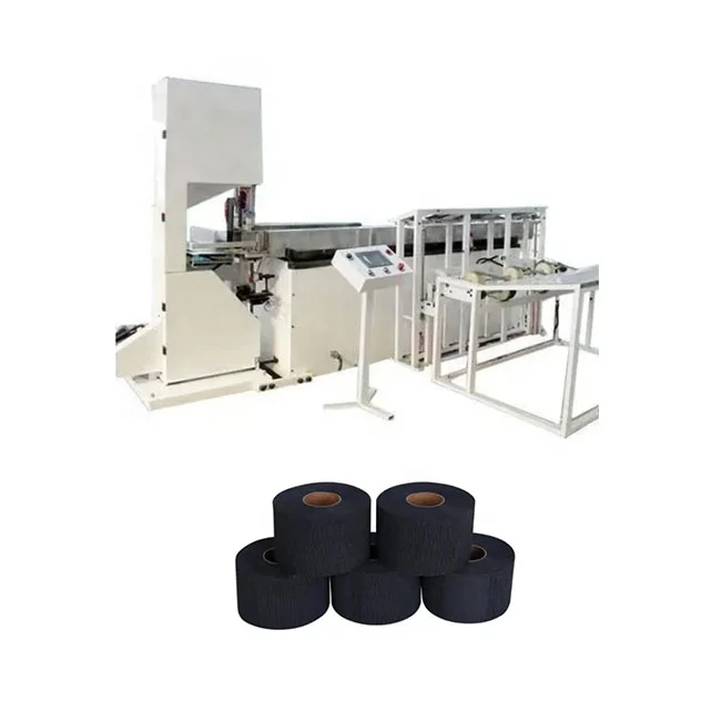 Popular In Turkey Pakistan India Yemen Morocco UAE Automatic Crepe Tissue Paper Neck Paper Rolls Making Cutting Machine Price
