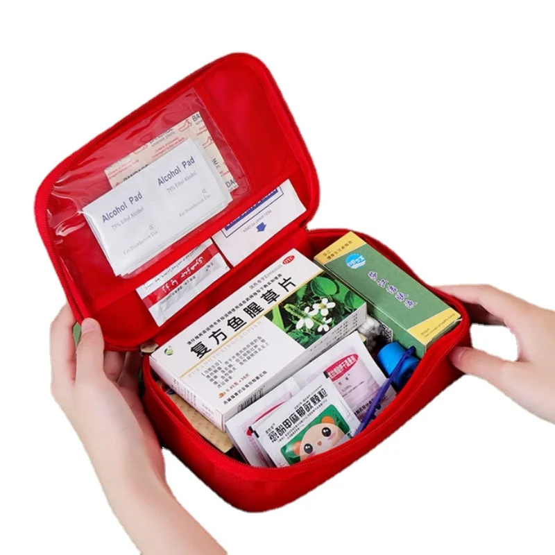 Vazio portátil Kit De Primeiros Socorros Saco De Armazenamento De Medicina Mini Medical Kit Organizador para Viagem Sports Pills Management First