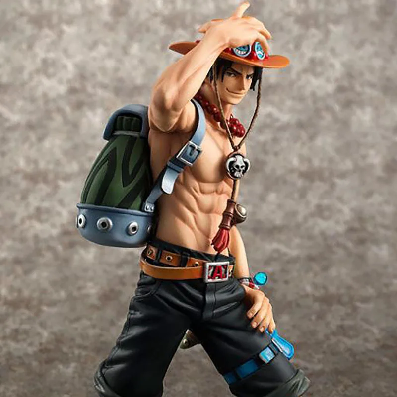 One Piece Portgas D Ace PVC Collectible Figure, 10th Anniversary Model With Backpack, Desktop Ornament, Birthday Present - view 2