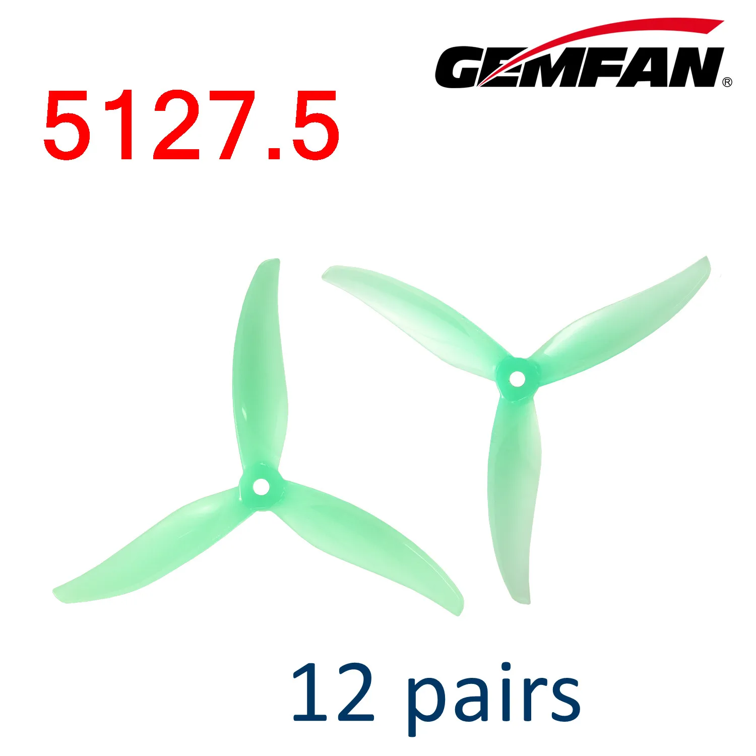 24 stücke/12 paar Gemfan Proxy 5127,5 5 zoll 3 Klinge/Tri-Blade Propeller Requisiten FPV Freestyle für FPV Racing Freestyle Drone Teile