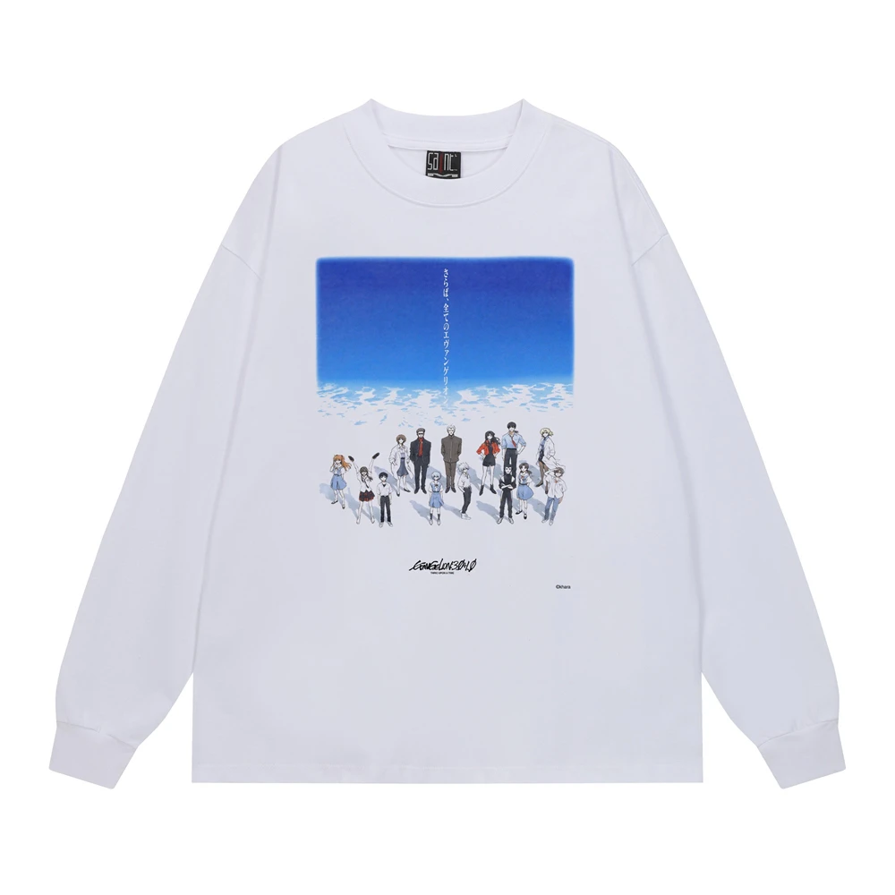 

Футболка с длинными рукавами Saint для мужчин и женщин, унисекс, повседневная цементная белая футболка большого размера, топ