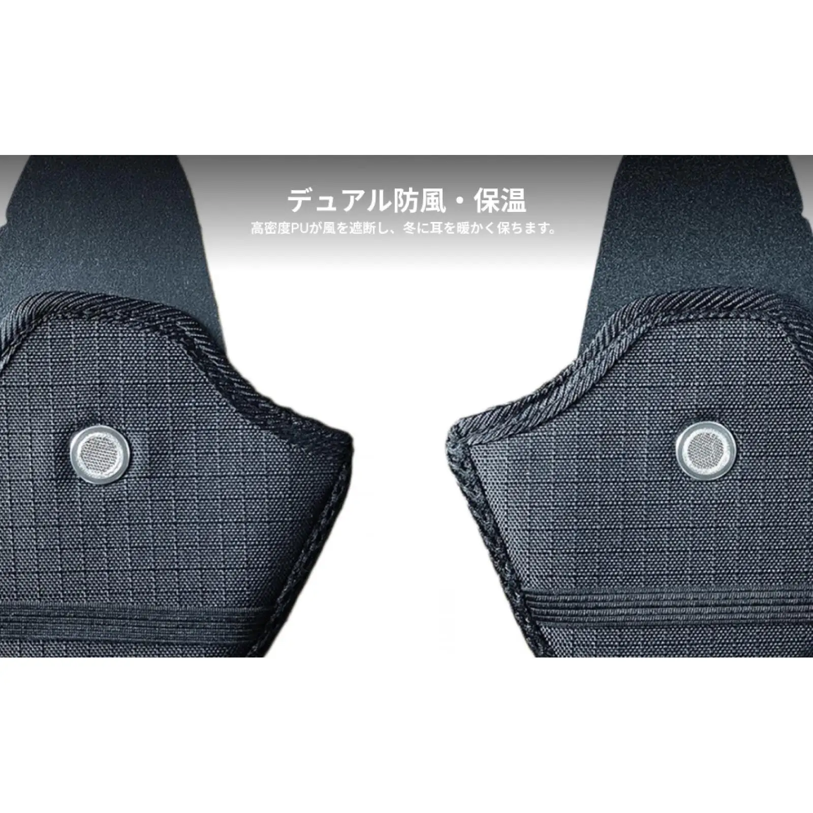 

2x Helmet Earmuffs Ear Protective Cover Detachable Ear Warmers Wind Noise Blocks