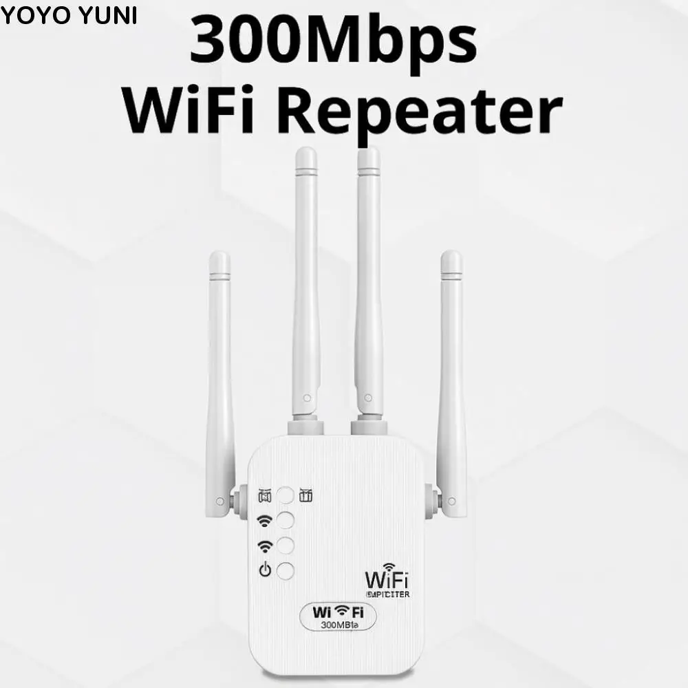 

Network Amplifier 300Mbps WiFi Amplifier 2.4 GHz Router Wi-Fi Signal Amplifier US EU WIFI Repeater Laptop