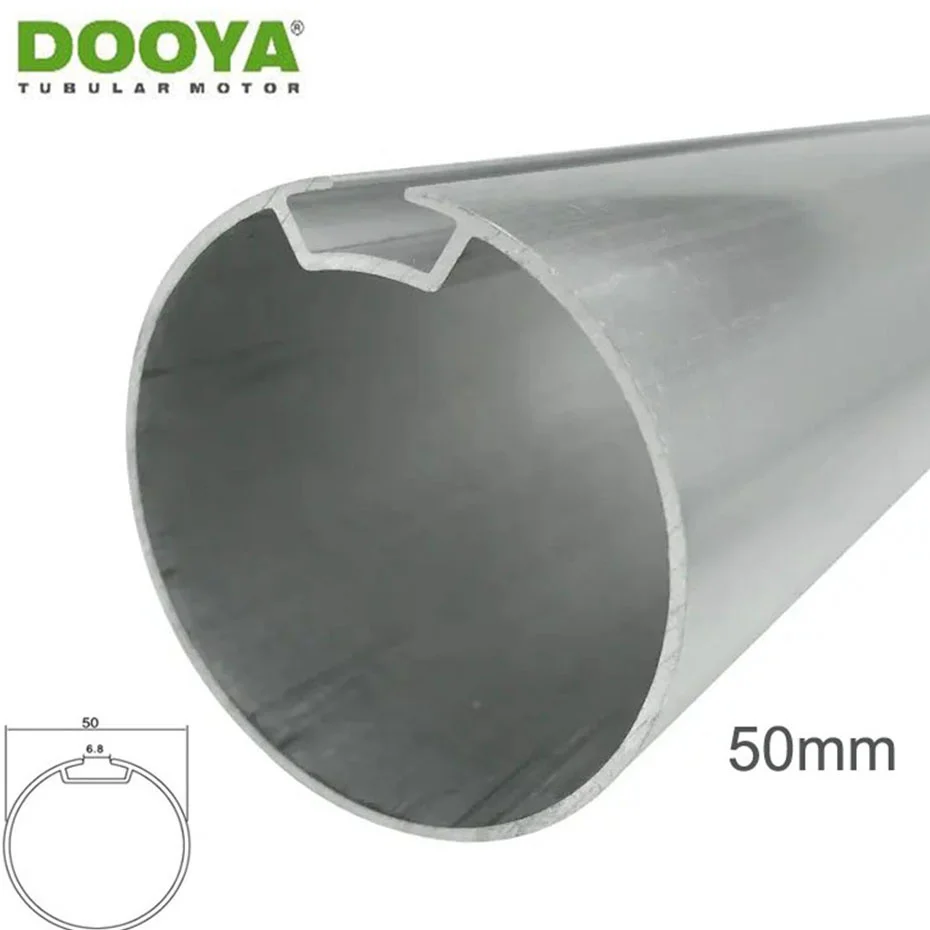 Dooya Grooved Tube of Diameter 50mm for Tuya wifi Zigbee/Dooya/A-OK Tubular Motor of Dia. 35mm,Brackets/Connector Optional