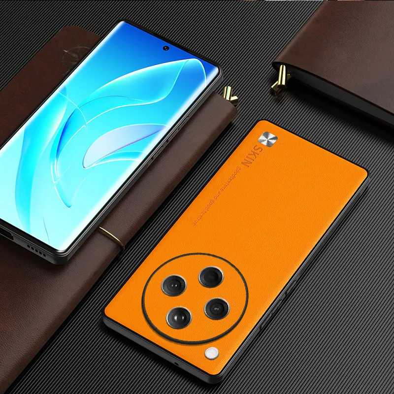 Case For OPPO Find X8 Pro Business Style Luxury Plain Leather Skin-friendly Cover For OPPO Find X 8 Pro Shockproof Bumper Funda image 4