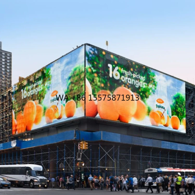 

Простая структура, алюминиевый модуль, внешние светодиодные экраны P4 P5 P6.67 P8 P10, светодиодный пленочный экран для наружной рекламы