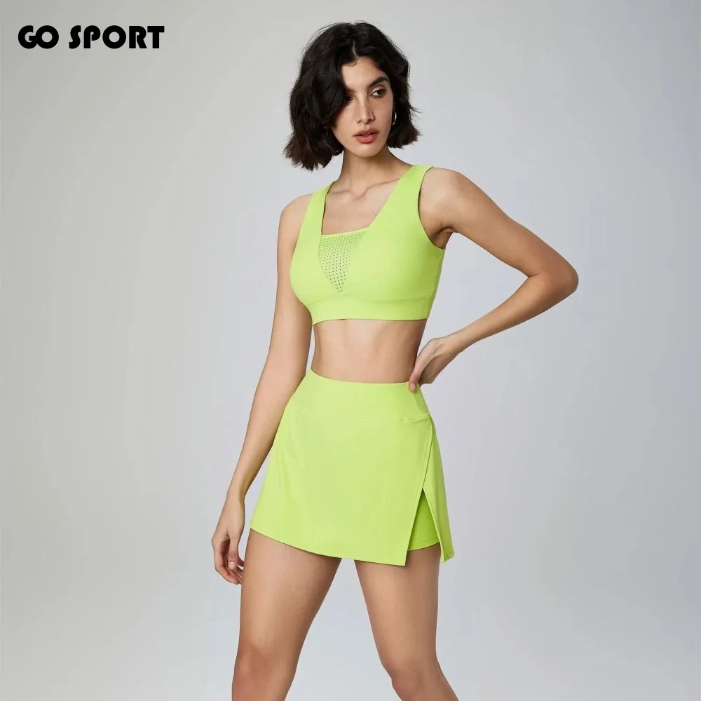 

Спортивная юбка для йоги и тенниса, мягкая, дышащая, быстросохнущая, с высокой талией и карманом для телефона, для гольфа