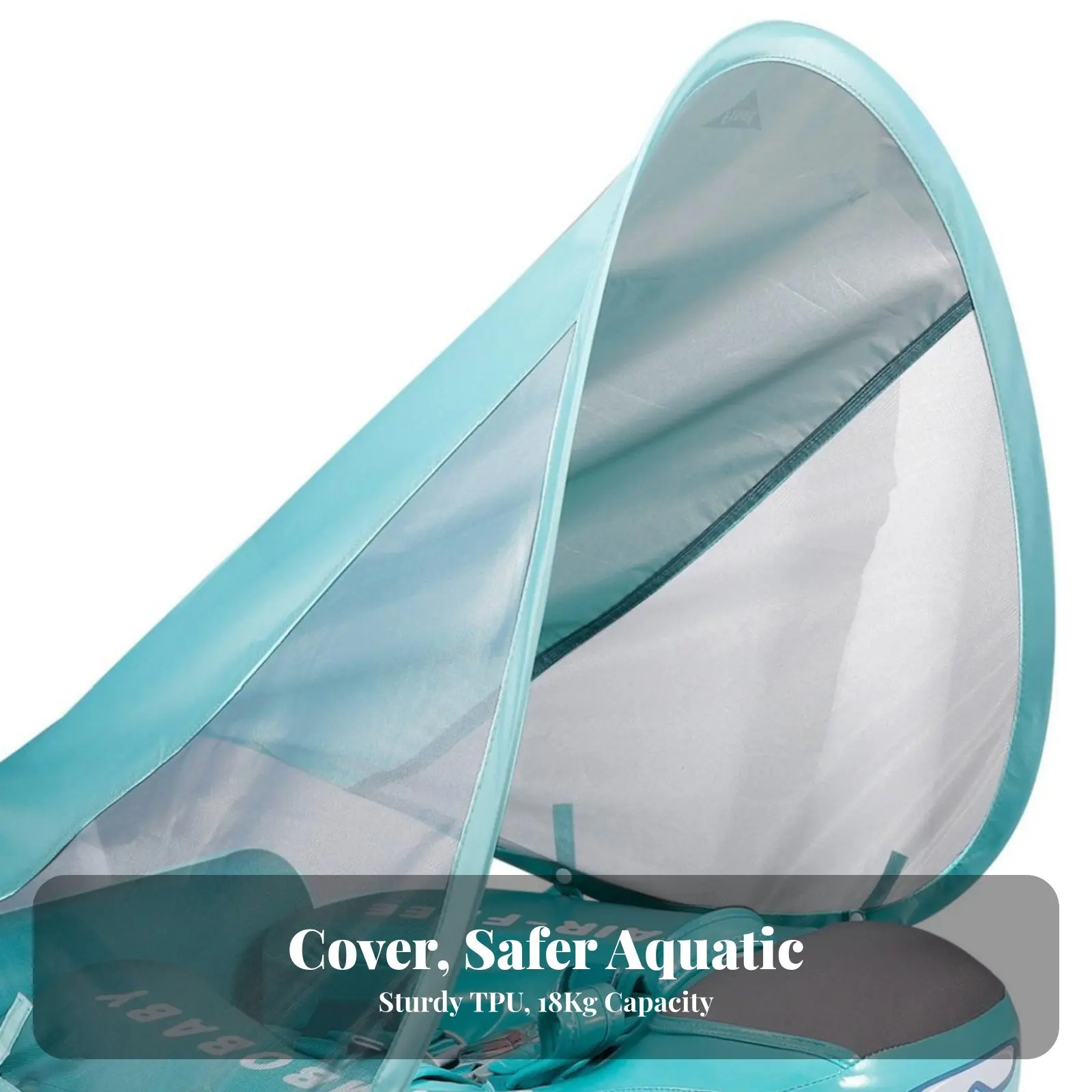 Infant Swimming Float, Inflatable Sunshade Ring, Cartoon Design, Thermoplastic Polyurethane, New