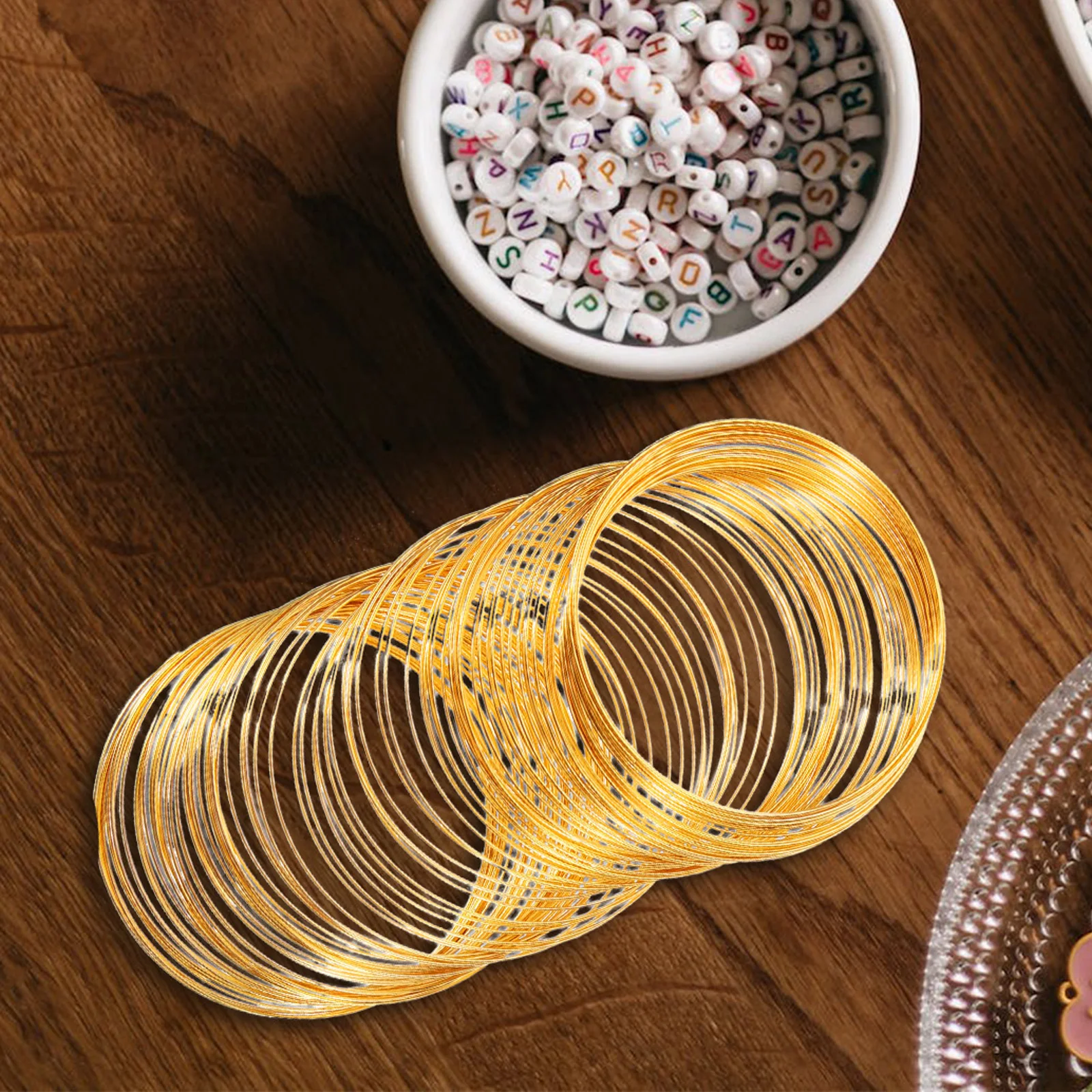 

4 Rolls Memory Wire Flexible for DIY Bracelets Necklaces Rings Earrings Jewelry Making Supplies Jewelry Cord