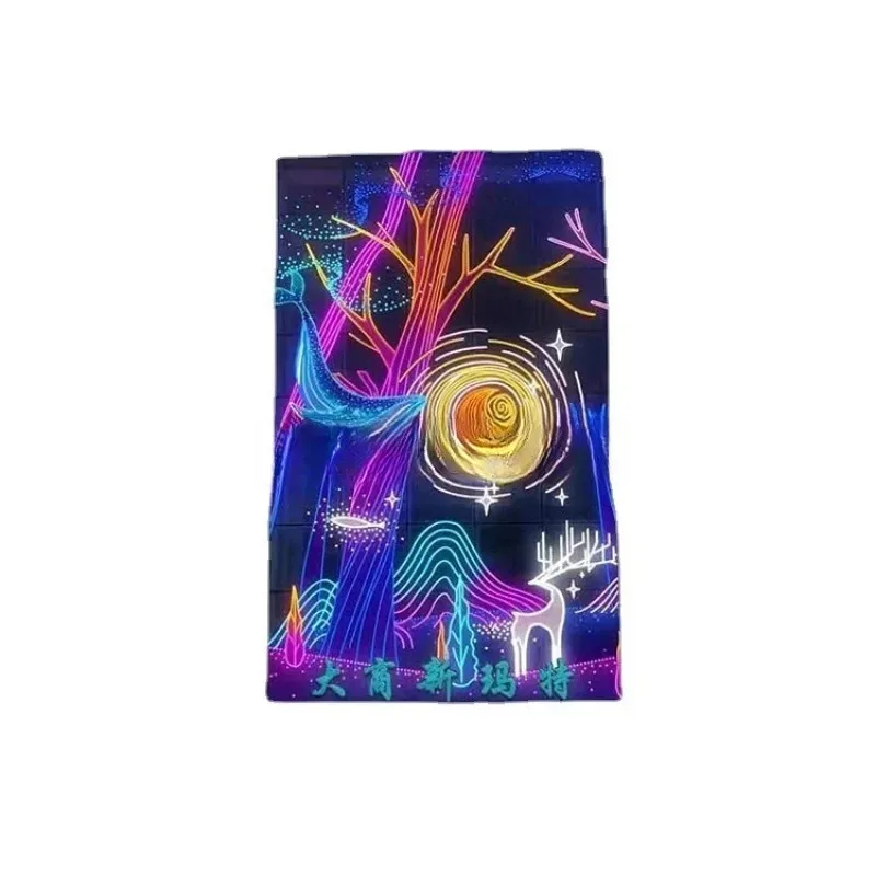 

Neon curtain wall lighting decoration, shopping mall bar LED lighting beauty Chen