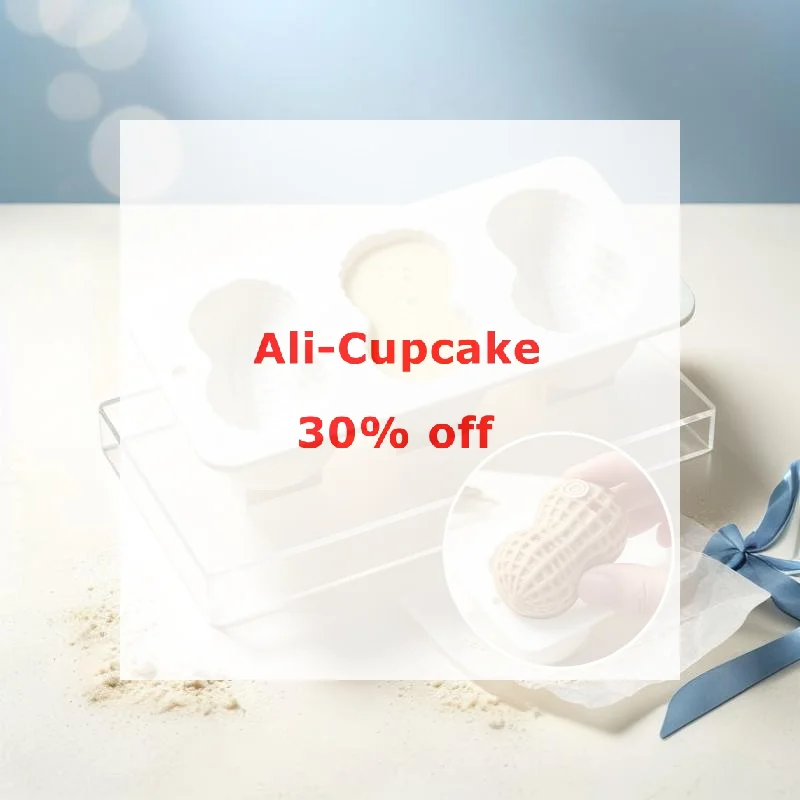 3-Cell Peanut Design Food Grade Mould Silicone Chocolate Mold Kitchen Dessert Bakeware Pastry Tools