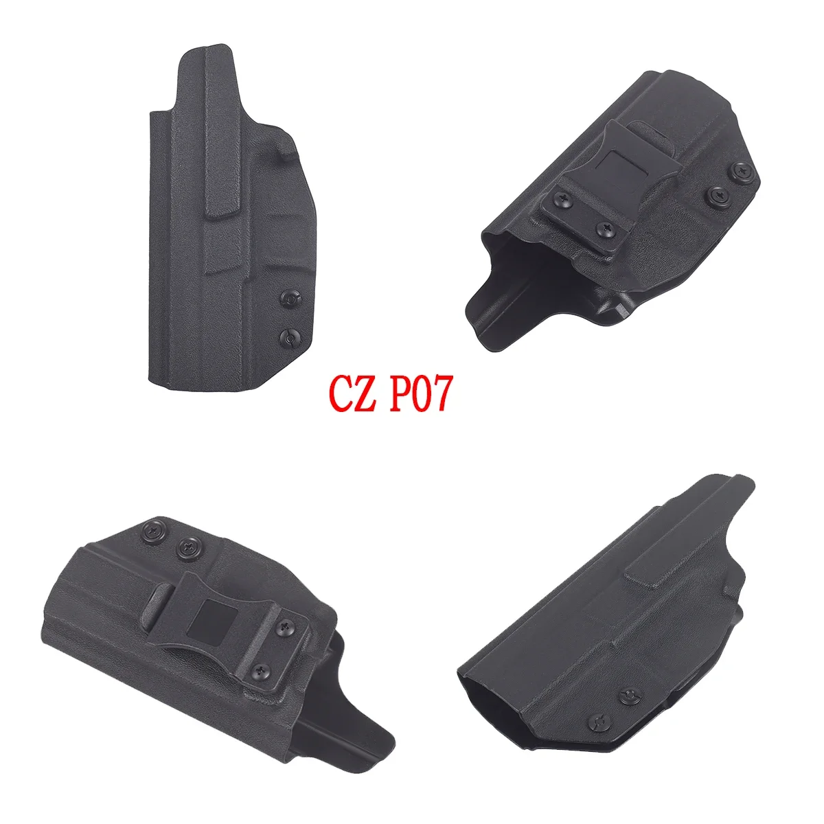 전술 IWB Kydex 홀스터 베레트 92fs G26 cz p07 제리코 941 월터 PPQ TH9 MP40 내부 허리띠 은폐 캐리 홀스터