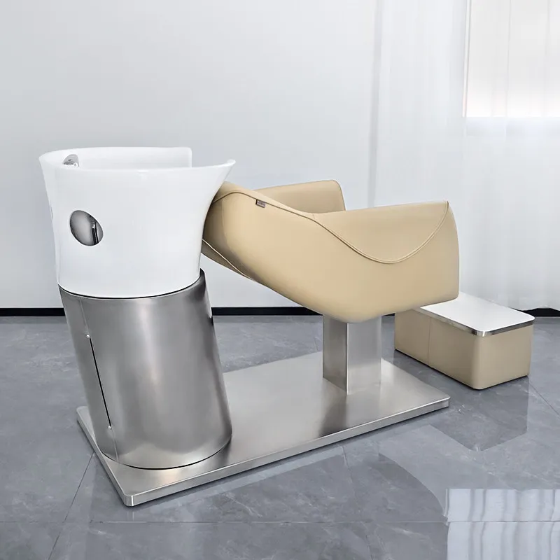 Ceramic Basin Barber Equipment Shampoo Bed European Style Head Washing Shampoo Bed Beauty Salon Spa Head Japonais Head Washing