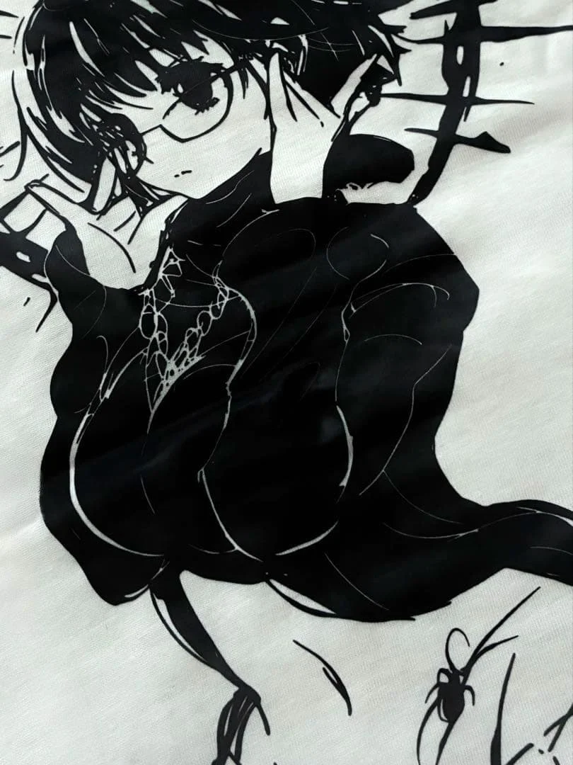 Hunter X Hunter Shizuku Hook Ups Style Vintage Grafik-T-Shirt aus Baumwolle für Herren und Damen, Streetwear-T-Shirt – Detail 10