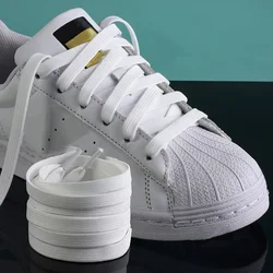 Suitable for shell head original flat cotton laces white men and women models white shoes laces