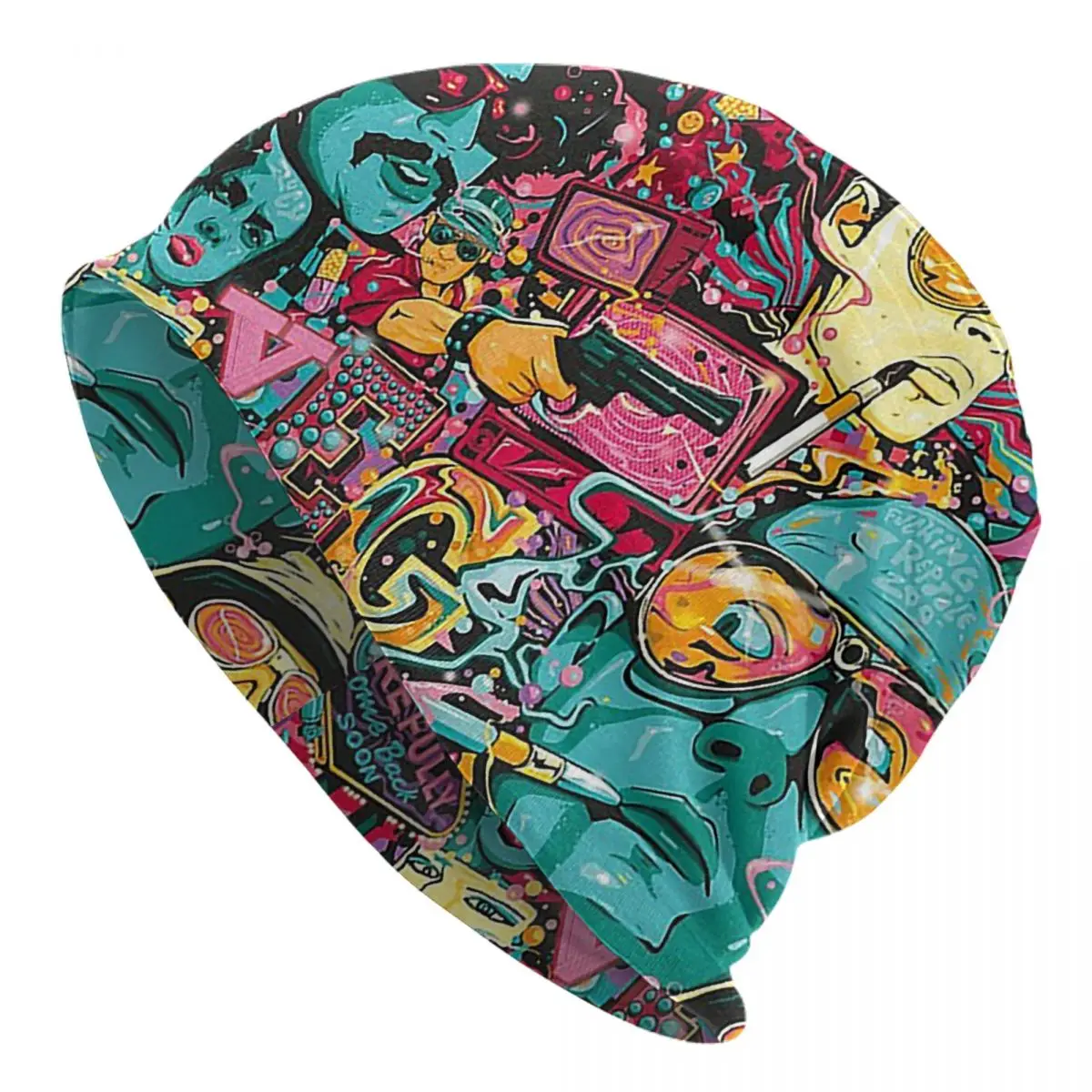 Fear And Loathing In Las Vegas Art Men Women Adult Beanies Caps Knitting Bonnet Hat Warm Hip Hop Autumn Winter Skullies Hats