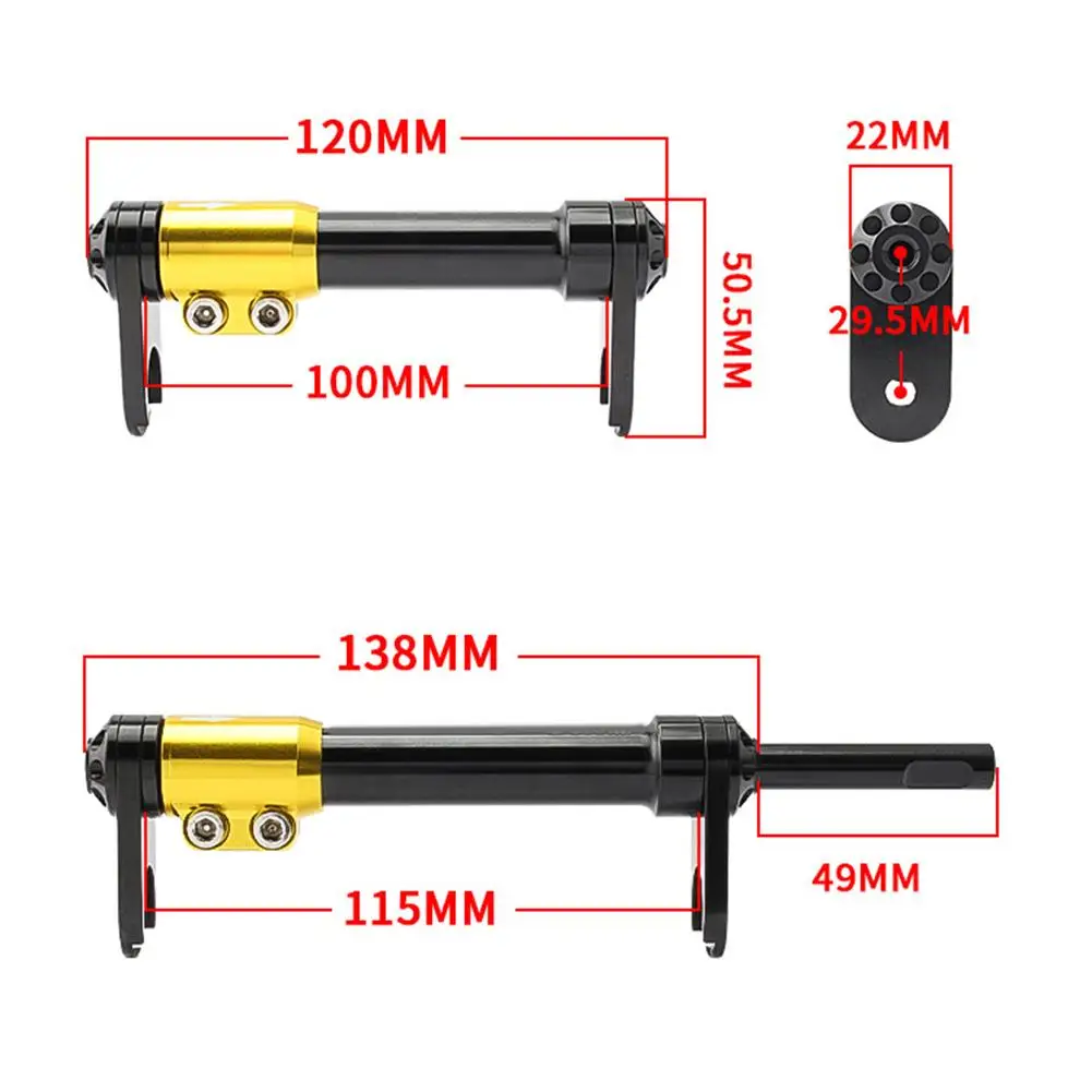 Aluminum Alloy Folding Bike Telescoping Rod for Brompton Easy Wheel Stand Improves Center of Gravity During Transport