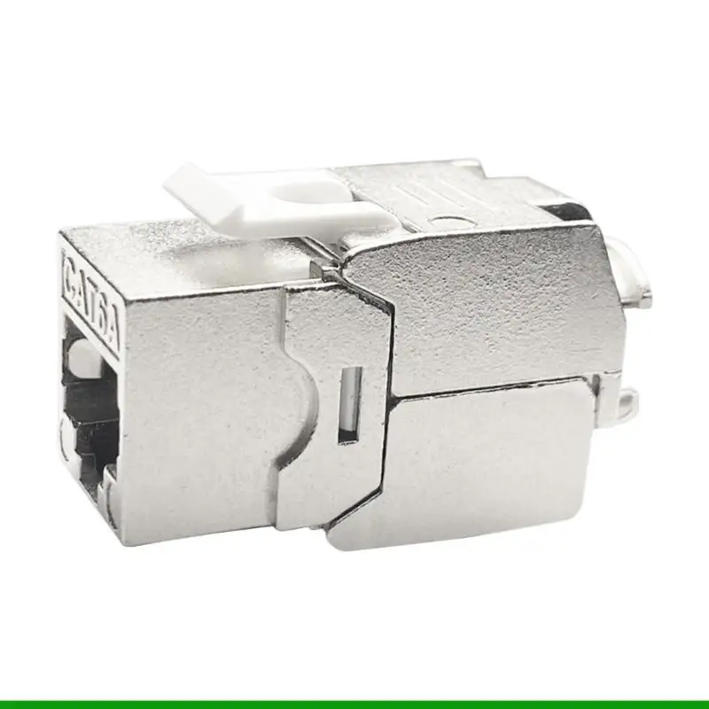 U55C Heavy Duty Zincs Metal RJ45 Keystones Coupler Cat6A For Secure 3 decibels Bandwidth