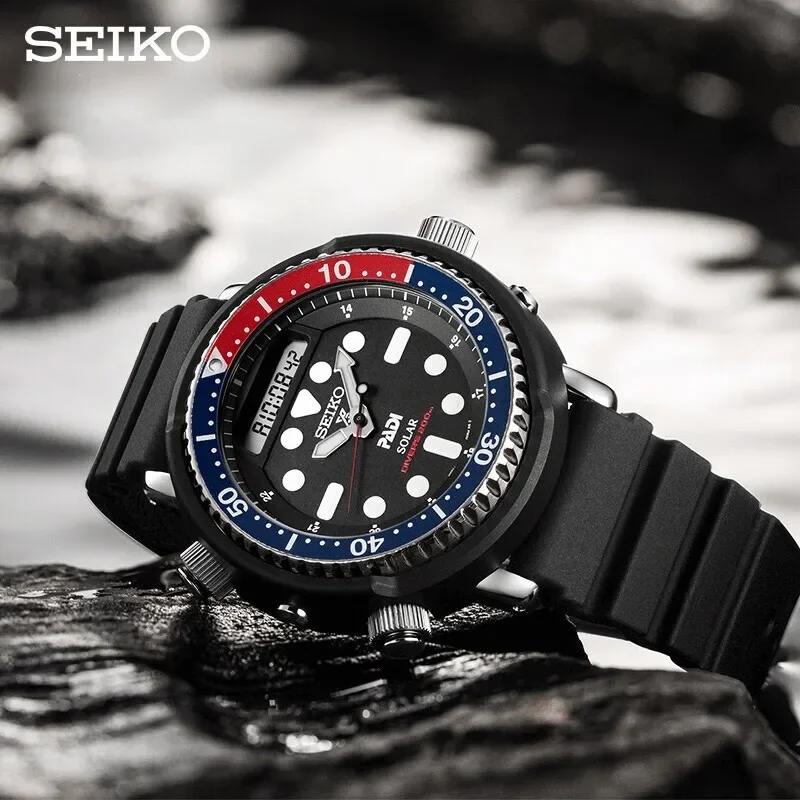 Zegarek męski Seiko Prospex Series Solar Zegarki 20Bar Wodoodporne świecące zegarki kwarcowe