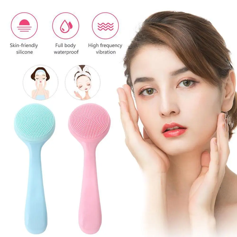 Gezichtsreinigingsborstel Huidverzorging Massage Voor Diepe Reiniging Porie Mee-eter Verwijderen Scrub Zachte Exfoliërende Reiniging Tool U7P4