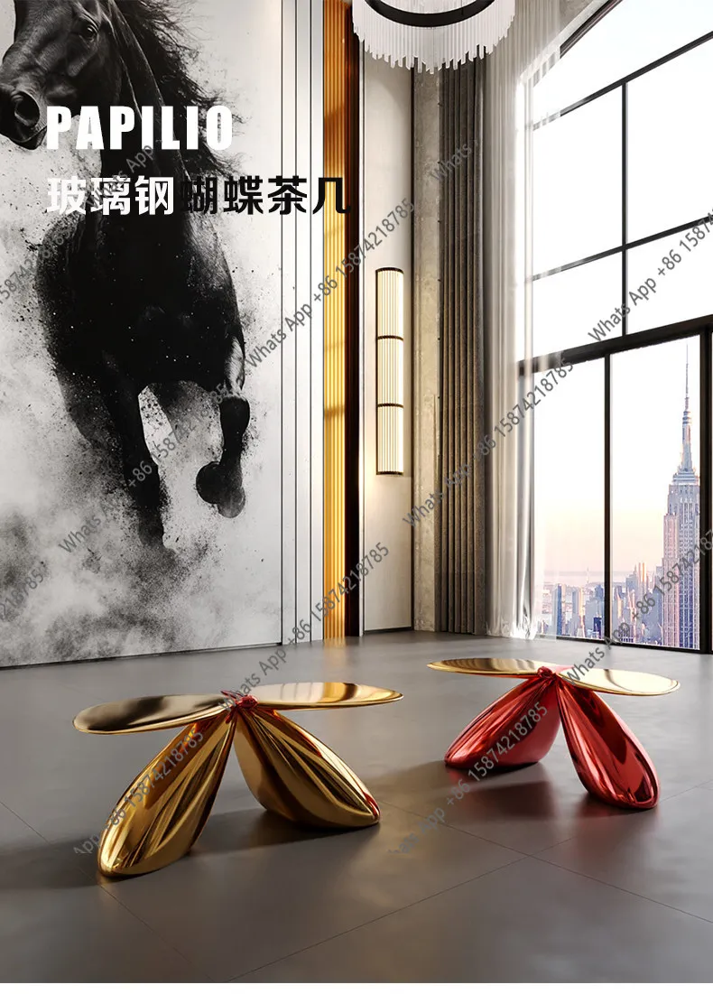 Light luxury simple small coffee table FRP creative living room sofa coffee table household living room coffee table