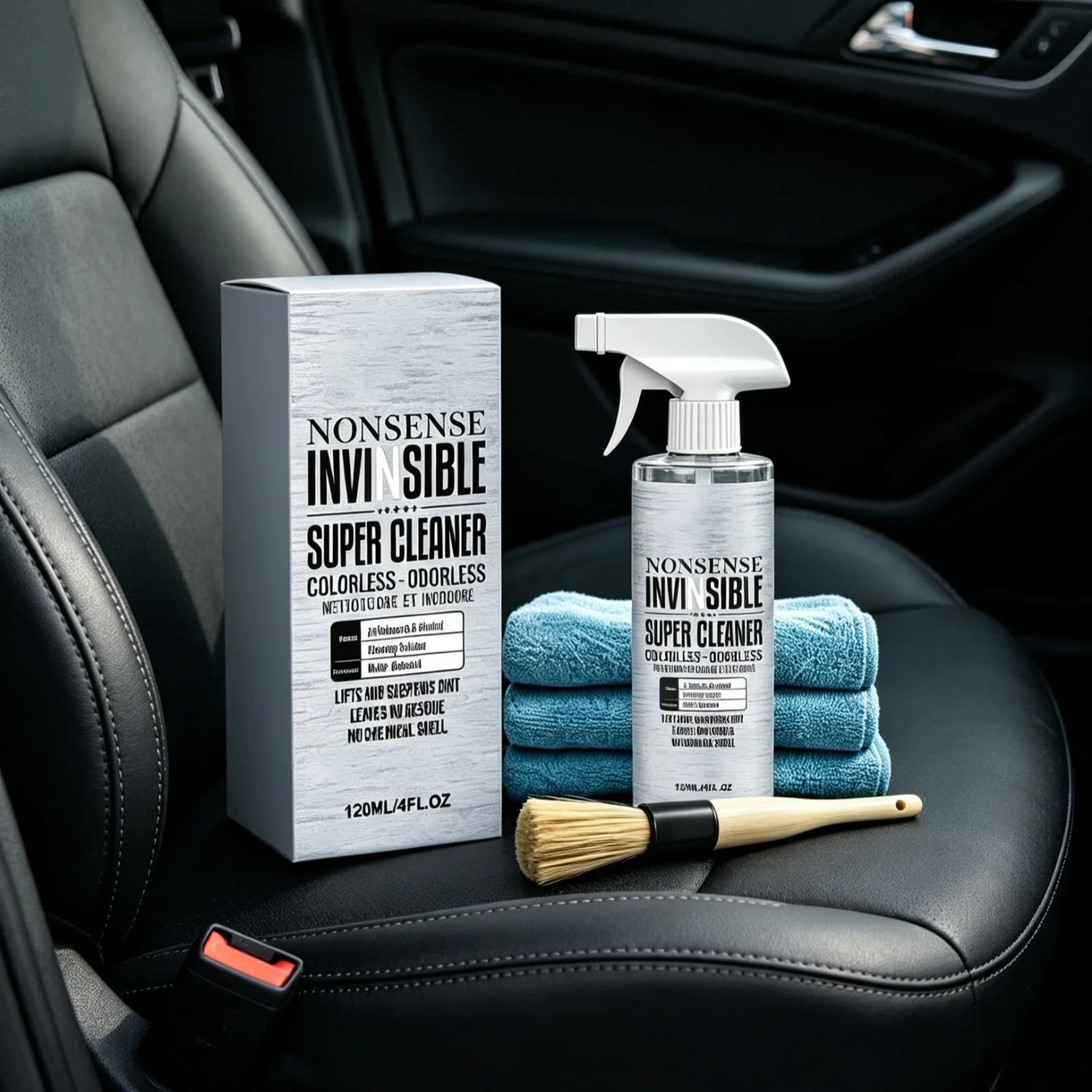 Car Cleaning Spray Dissolve Grime Stain Elimination Anti‑dust Adhesion Interior Renovation Multi Purpose Car Maintenance Agent