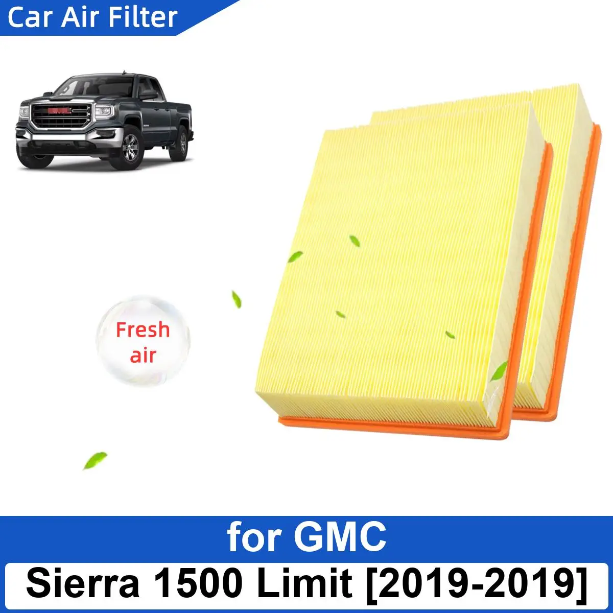 

Car Air Filter for GMC Sierra 1500 Limit 2019-2019 Carbon Fiber Cabin Auto Filters CA8755A 15908915 15908916 25313349 25332443