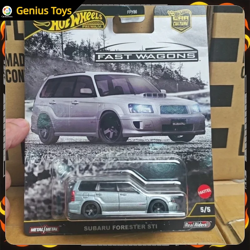 

Hot Wheels Premium 2025 Car Culture Fast Wagons SUBARU FORESTER STI 1:64 Литая под давлением модель автомобиля из сплава Коллекционные игрушки для мальчиков Подарки