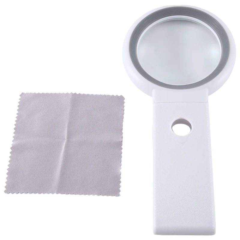 Magnifying Glass With Light And Stand, 30 X 10 X Foldable Reading Magnifier With 18 LED Light, For Seniors, Jewellers