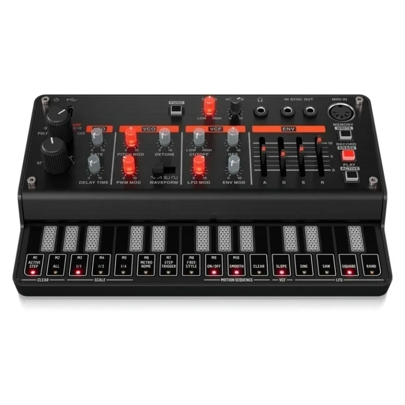Analog Polyphonic Synthesizer with 3 VCOs, Multi-Mode VCF for Classic Sounds