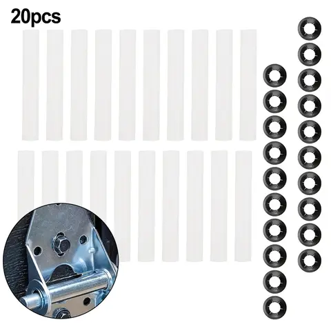 Hinges Garage Door Hinge Garage Door Hinge 20 Sleeves Easy Installation Enhanced Performance High Compatibility With Shaft Nuts