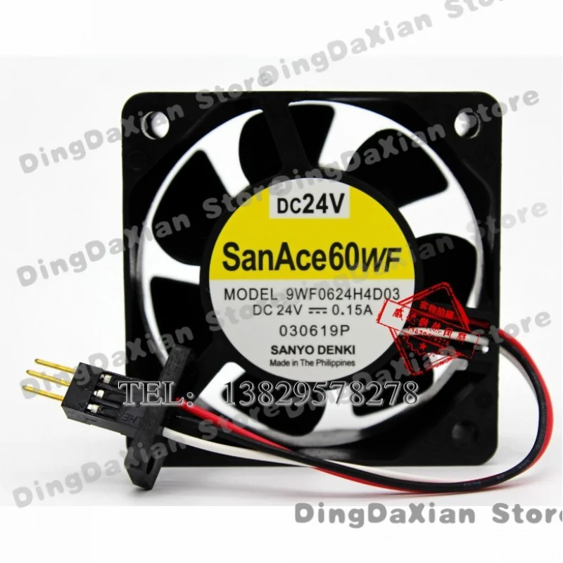 

Вентилятор охлаждения D 1 шт., 3-контактный, для Sanyo Fanuc 9WF0624H4D03 030619P, 60×60×25 мм, 6 см