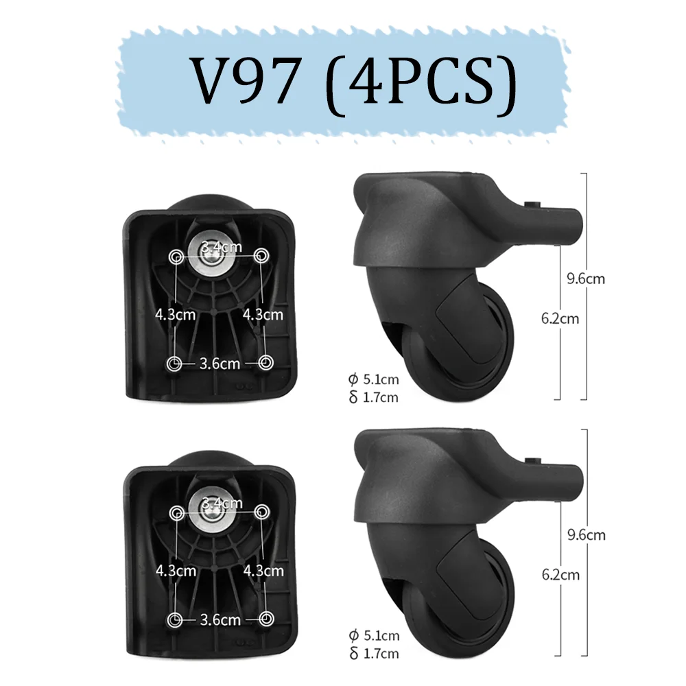 Suitable for Samsonite V97 luggage accessories 72R trolley case wheel travel case universal wheel leather case wheel repair