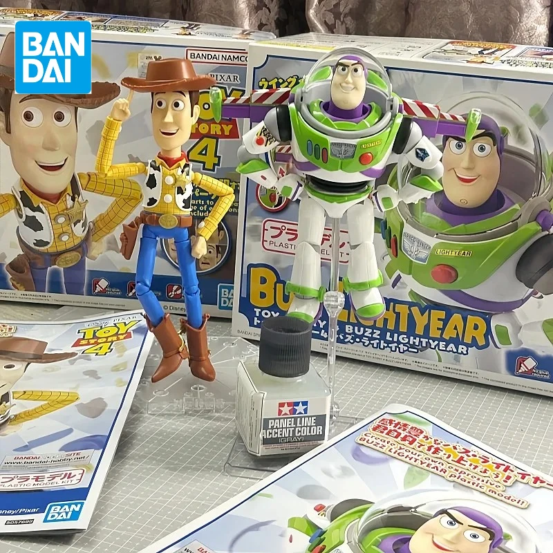 

Bandai Genuine Toy Story 4 Model Kit Buzz Lightyear Woody Action Figure Joints Movable Assembly Model Toys Christmas Gifts