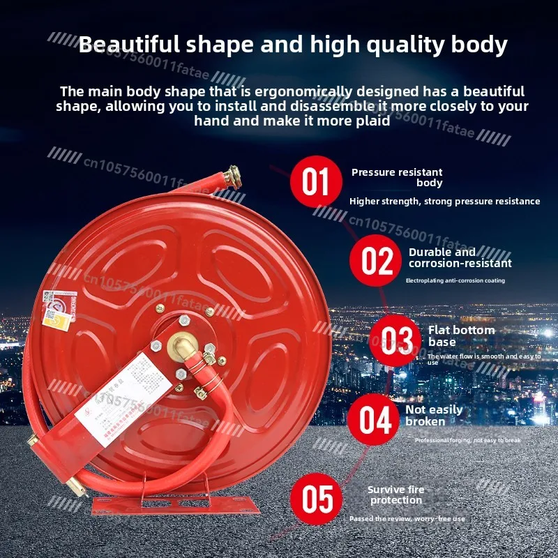 Fire Self-rescue Hose Hose Reel Workshop Fire Hydrant Box Water Dragon 20/25/3 Fire Equipment