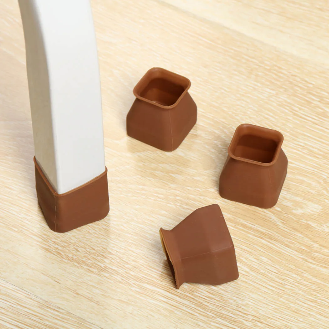 Cover Table Foot Cover Transparent 16PCS/Set Anti-slip Chair Protector Home & Living Silicone 16PCS Simple Useful