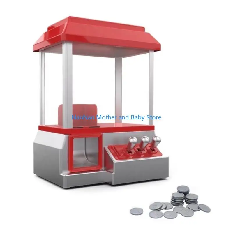

Kids Claw Machine, Mini Candy Vending Grabber,Prize Dispenser Toy with Music