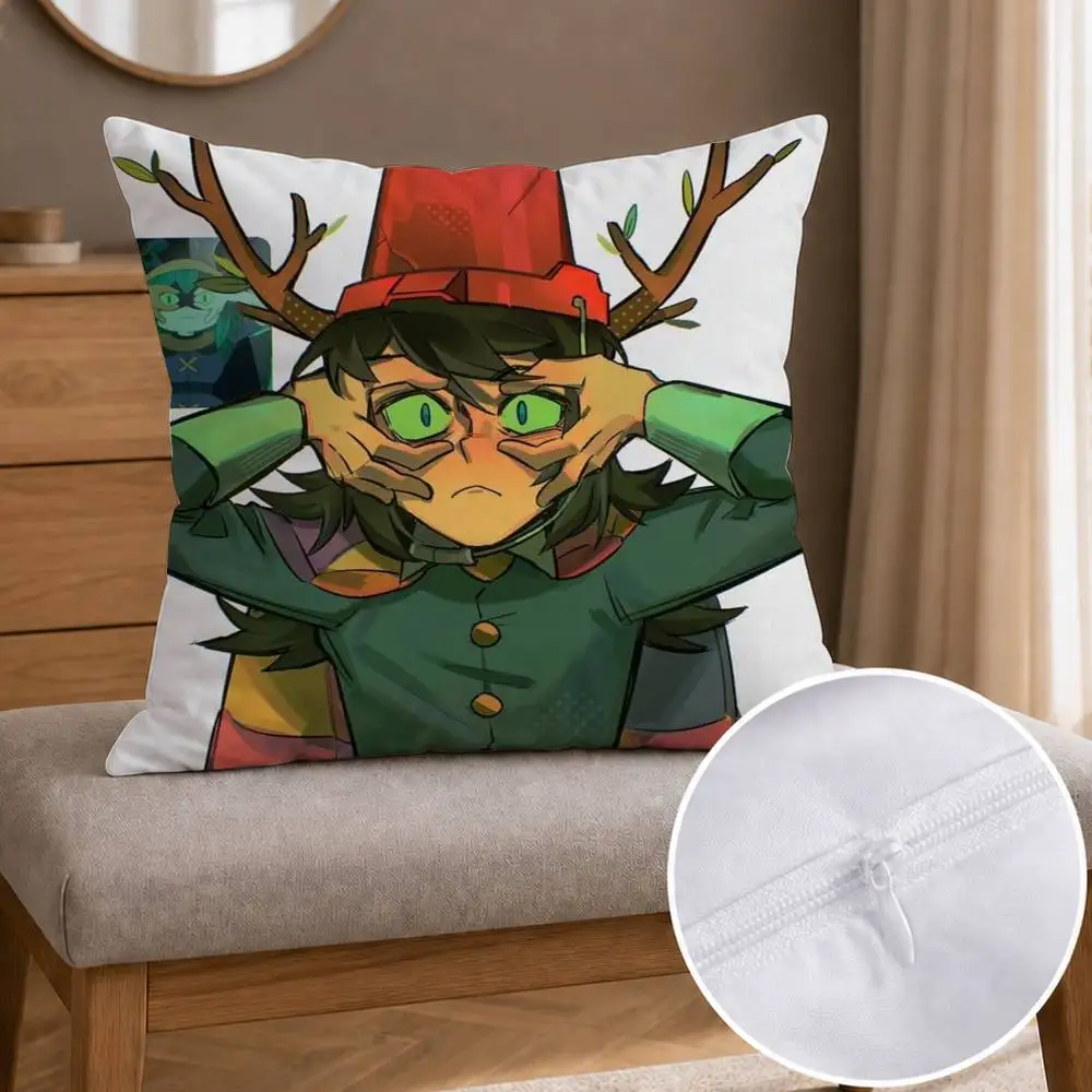 Abaddon H-HauntedS H-Hotel  Double-sided Printed Square Decorative Cushion Cover for Sofa Living Room Home Decor